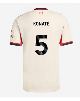 Liverpool Ibrahima Konate #5 Maglia Gara Trasferta Repliche 2025-26 Maniche Corte